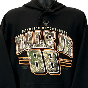 Dale Earnhardt Jr 88 Hoodie Hooded NASCAR Hendrick Motorsports Black XL X-Large